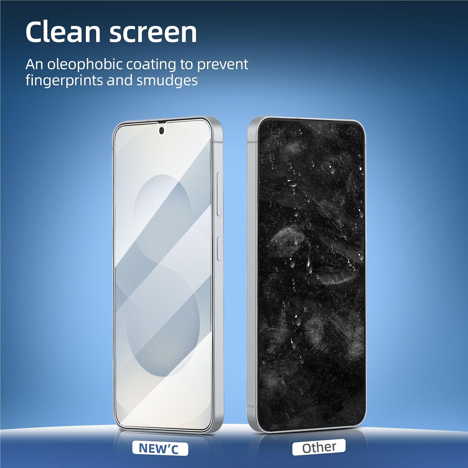 NEW'C for Samsung Galaxy S24 5G Screen Protector Tempered Glass HD Clear