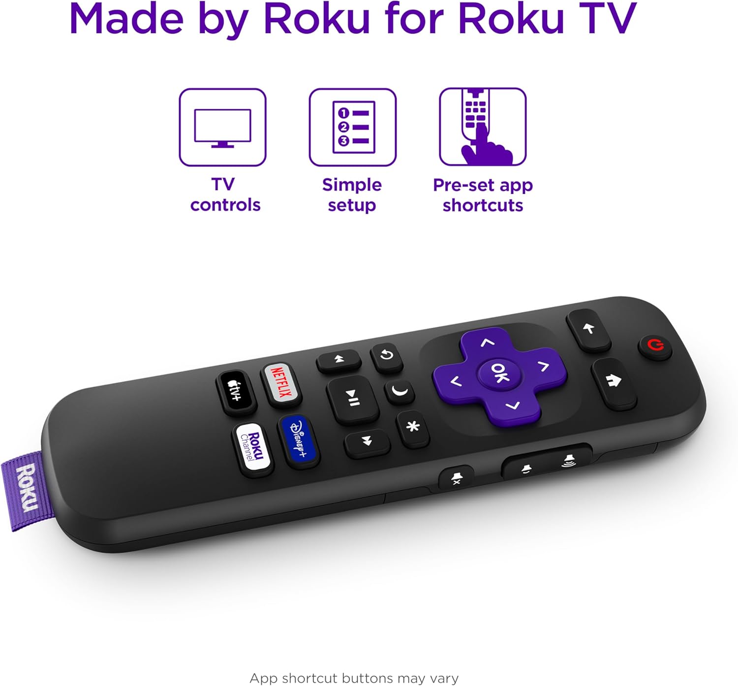 Roku Voice Remote, Replacement TV Remote Control