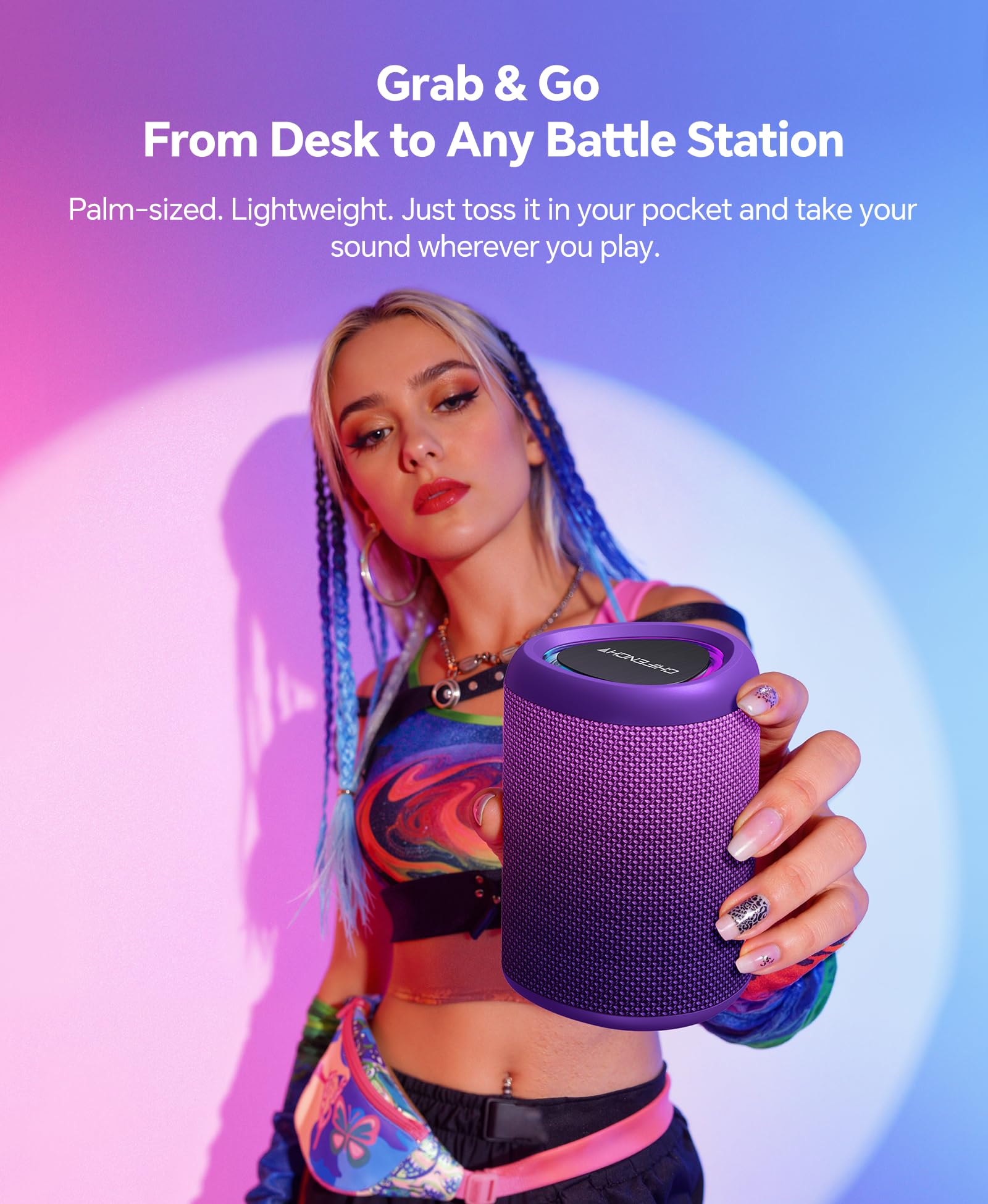 Portable Bluetooth Speaker Beach Essentials: IPX5 Waterproof for Outdoor