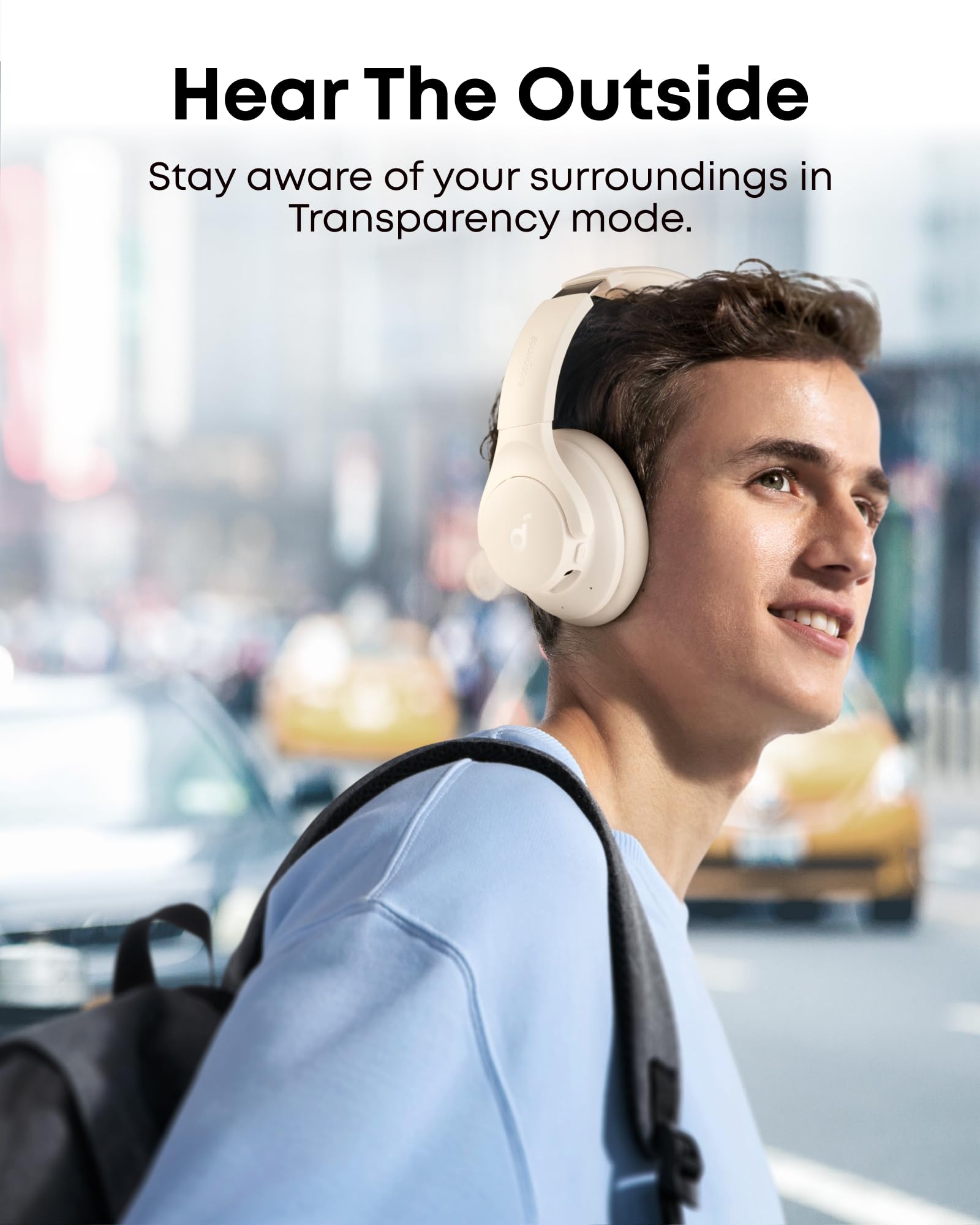 Soundcore by Anker Q20i Hybrid Active Noise Cancelling Headphones, Black