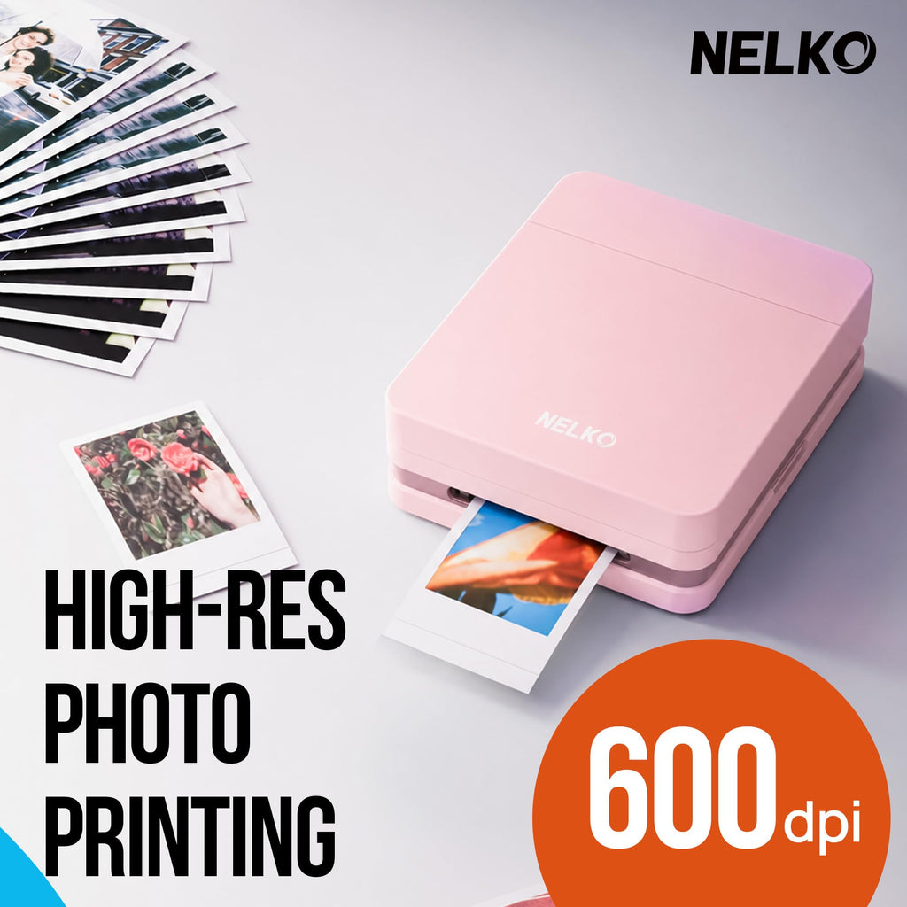 Nelko PP01 Photo Printer, 2x3 Portable Photo Printer, Mini Printer, Beige
