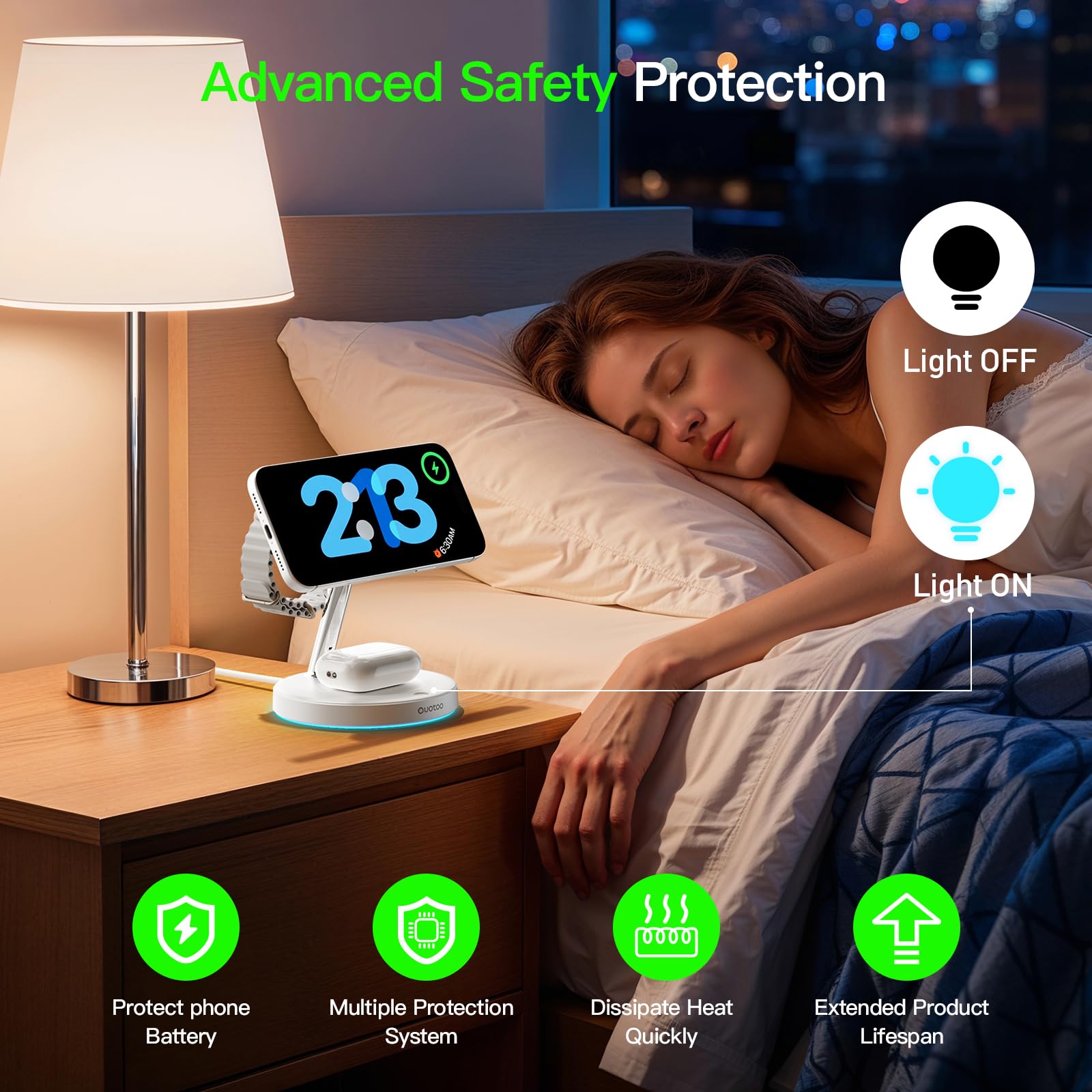 3 in 1 Mag-Safe Wireless Charger Stand for iPhone Apple Watch AirPods
