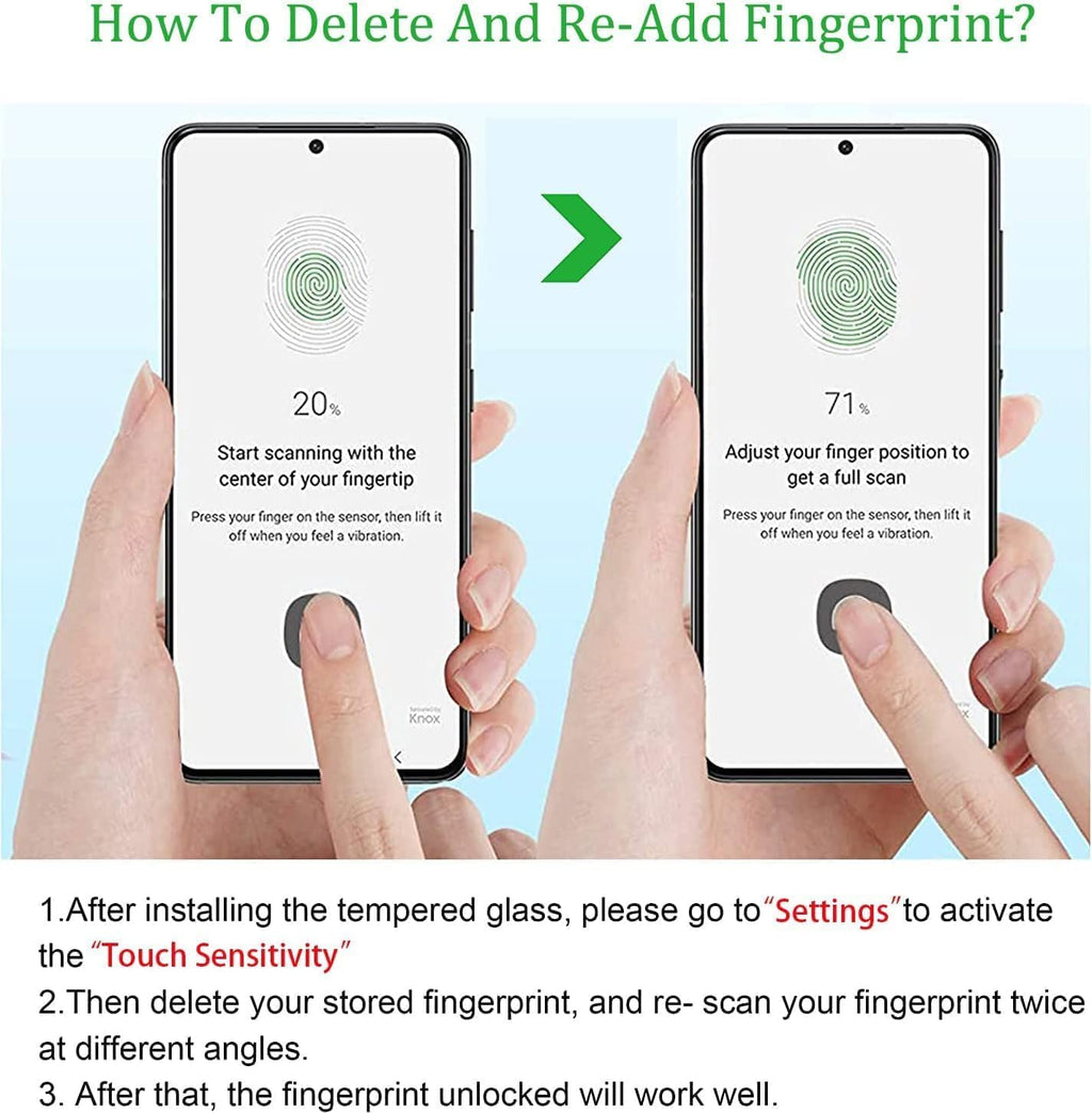 NEW'C for Samsung Galaxy S24 5G Screen Protector Tempered Glass HD Clear