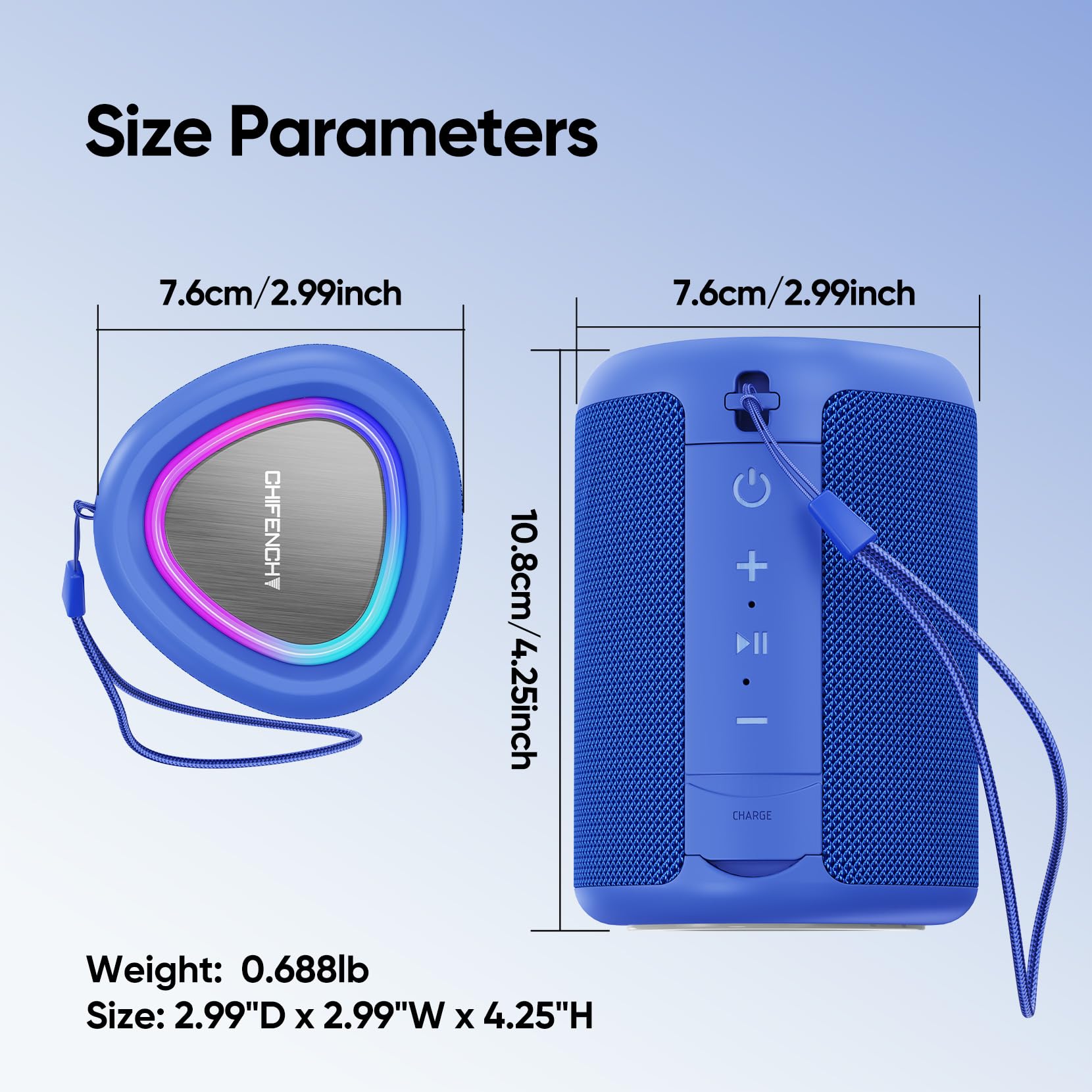 Portable Bluetooth Speaker Beach Essentials: IPX5 Waterproof for Outdoor