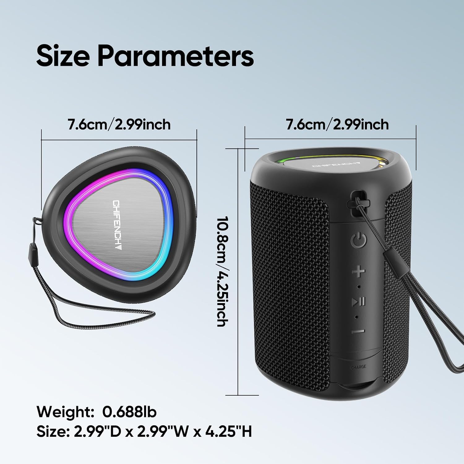 Portable Bluetooth Speaker Beach Essentials: IPX5 Waterproof for Outdoor