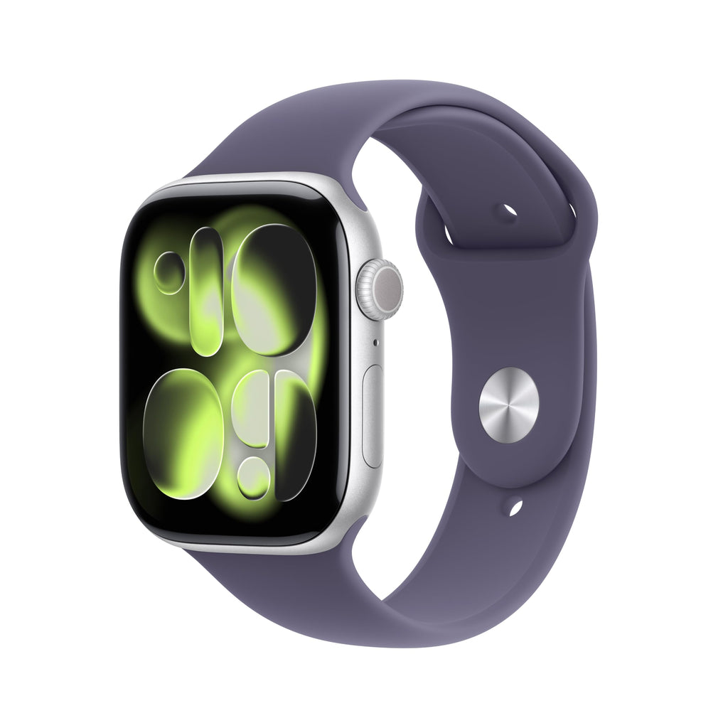 Apple Watch Series 11 [GPS 46mm] Smartwatch with Jet Black Aluminum Case with Black Sport Band - M/L. Sleep Score, Fitness Tracker, Health Monitoring, Always-On Display, Water Resistant