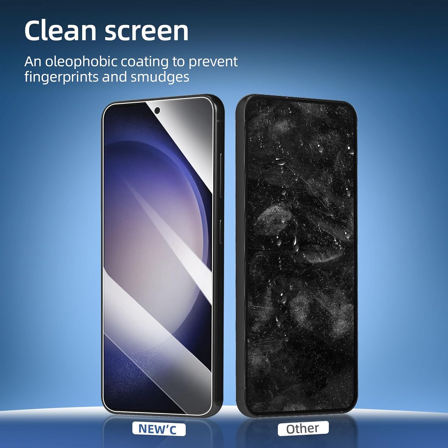 NEW'C for Samsung Galaxy S24 5G Screen Protector Tempered Glass HD Clear