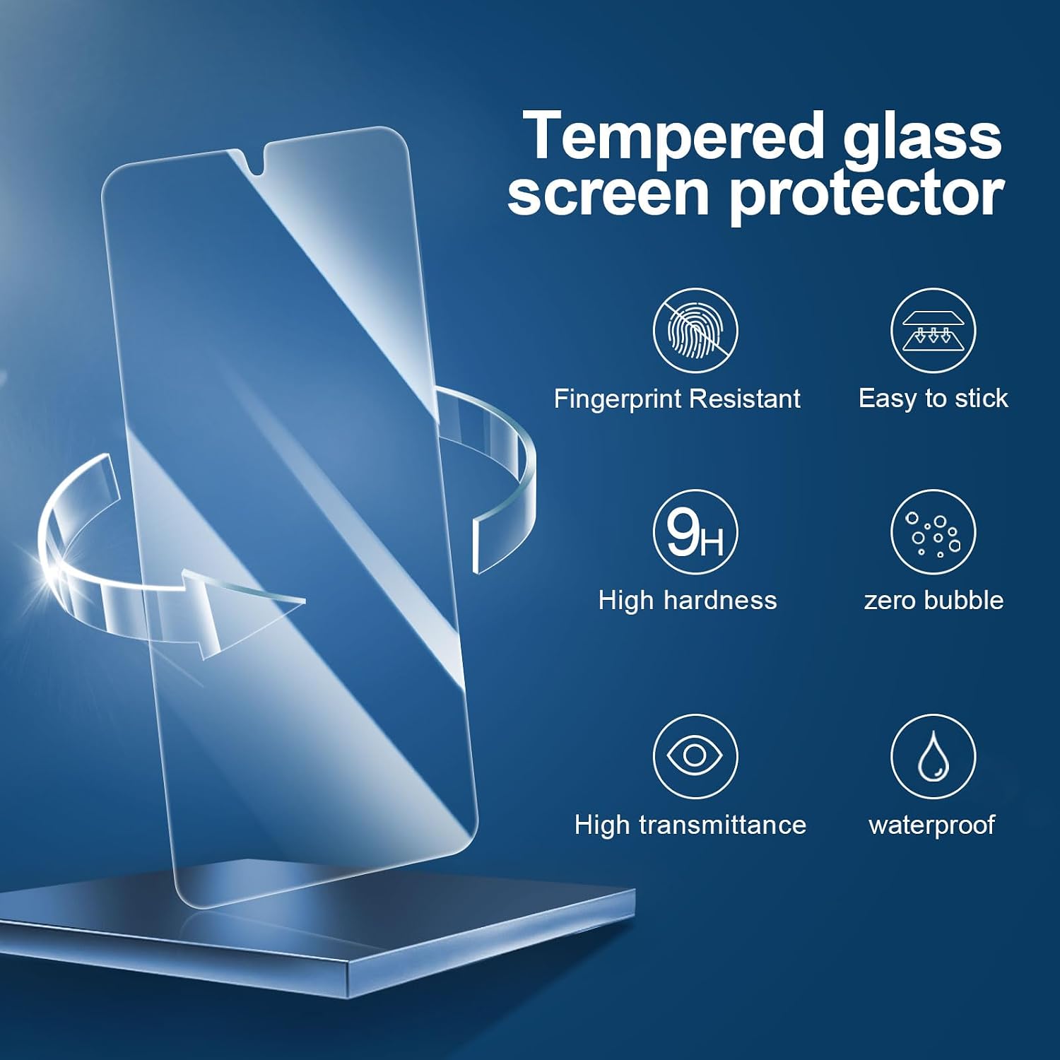 NEW'C for Samsung Galaxy S24 5G Screen Protector Tempered Glass HD Clear