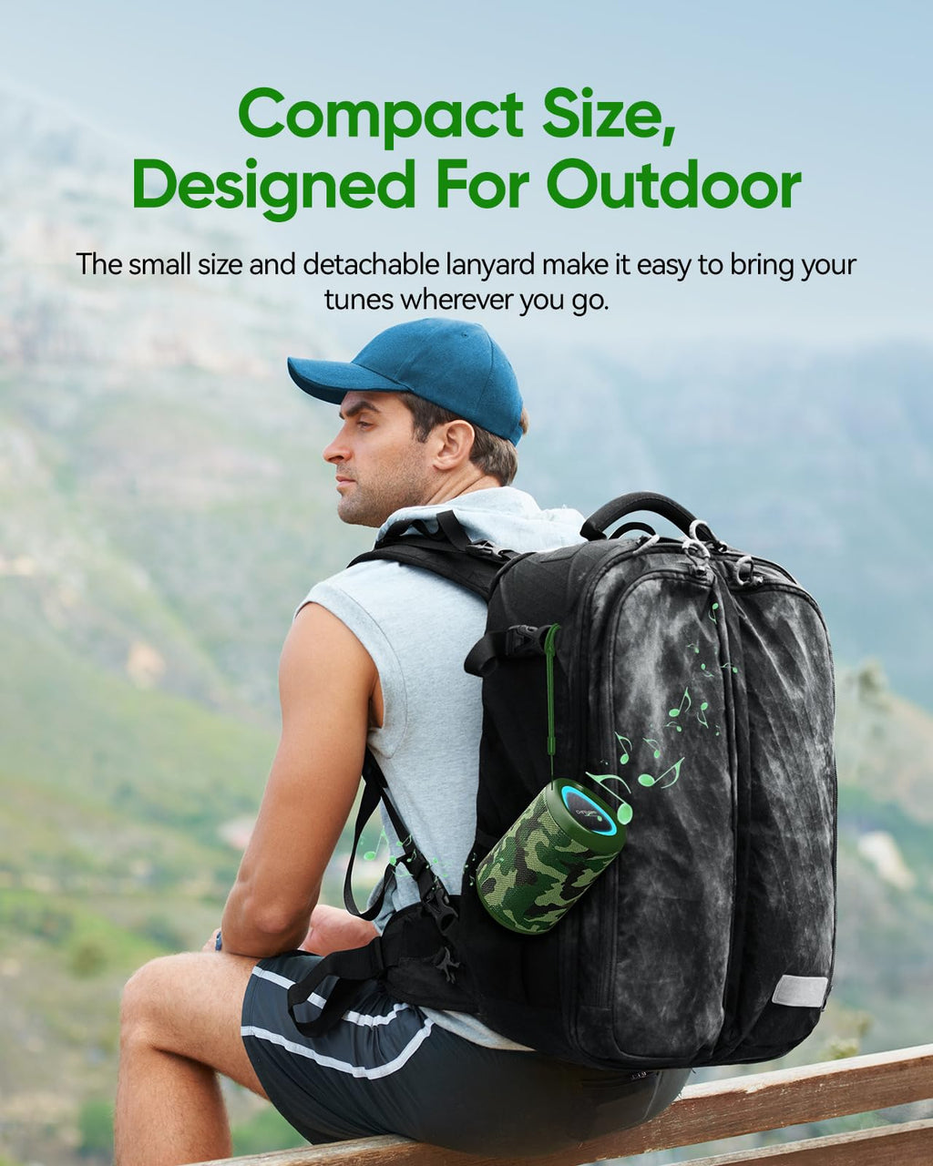 Portable Bluetooth Speaker Beach Essentials: IPX5 Waterproof for Outdoor
