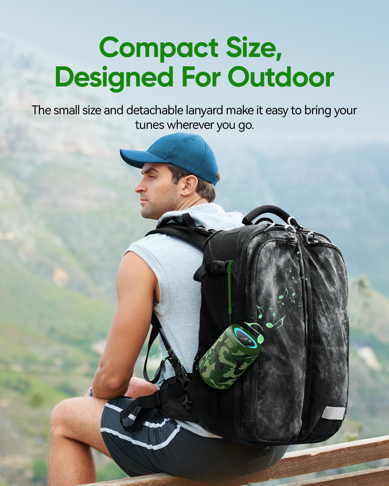Portable Bluetooth Speaker Beach Essentials: IPX5 Waterproof for Outdoor