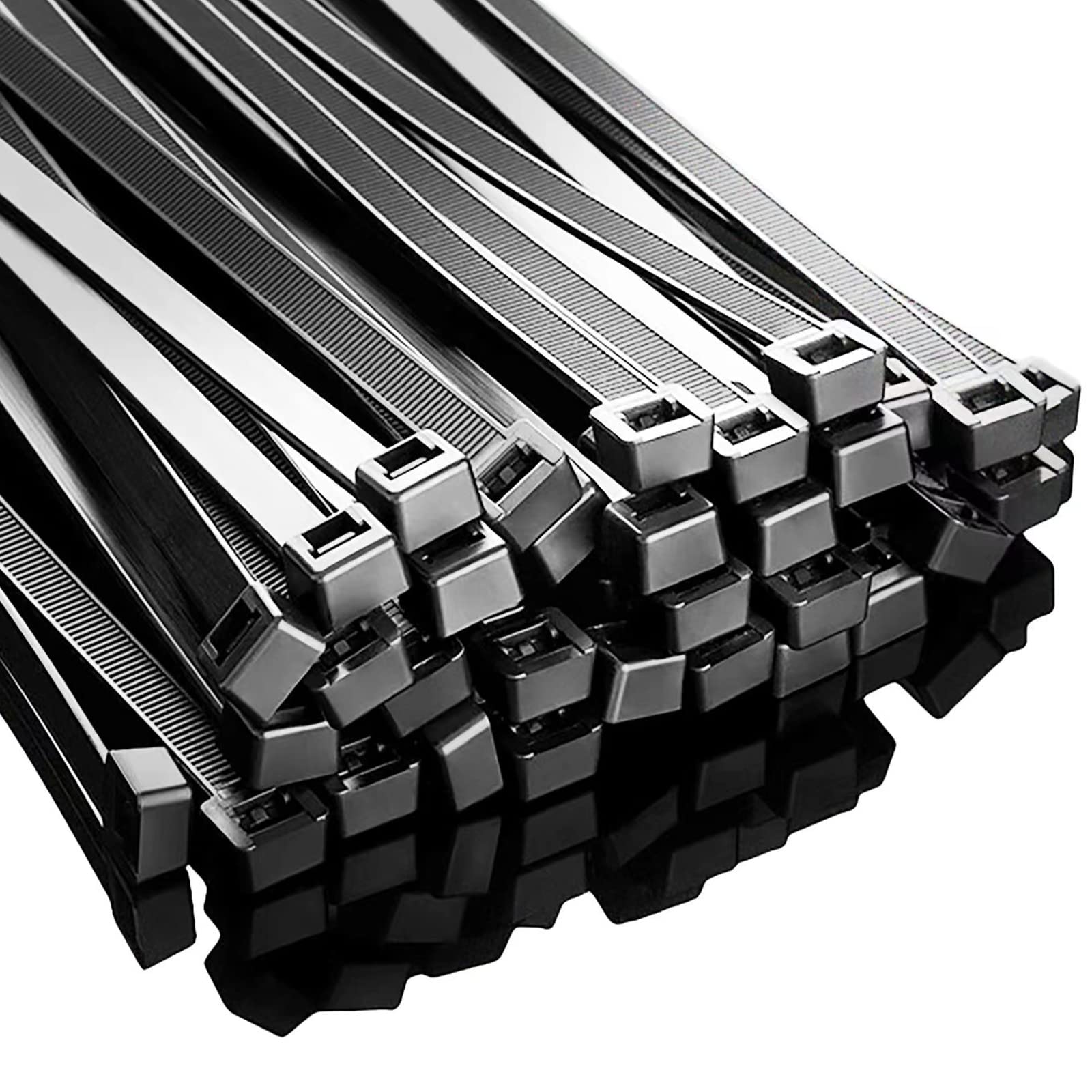 Zip Ties 6 inch with 25 lb Tensile Strength, Black Cable ties, 1000 Pack, ANOSON