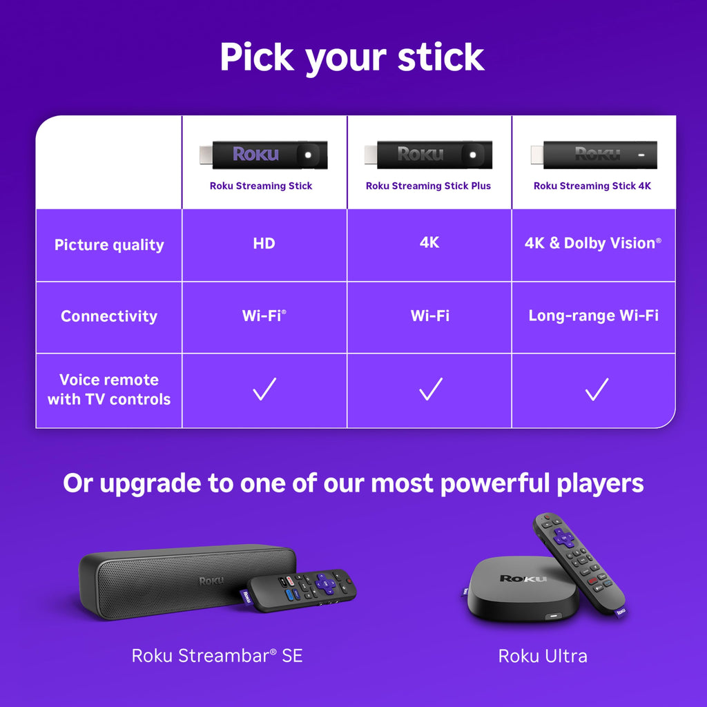 Roku Streaming Stick HD with Voice Remote