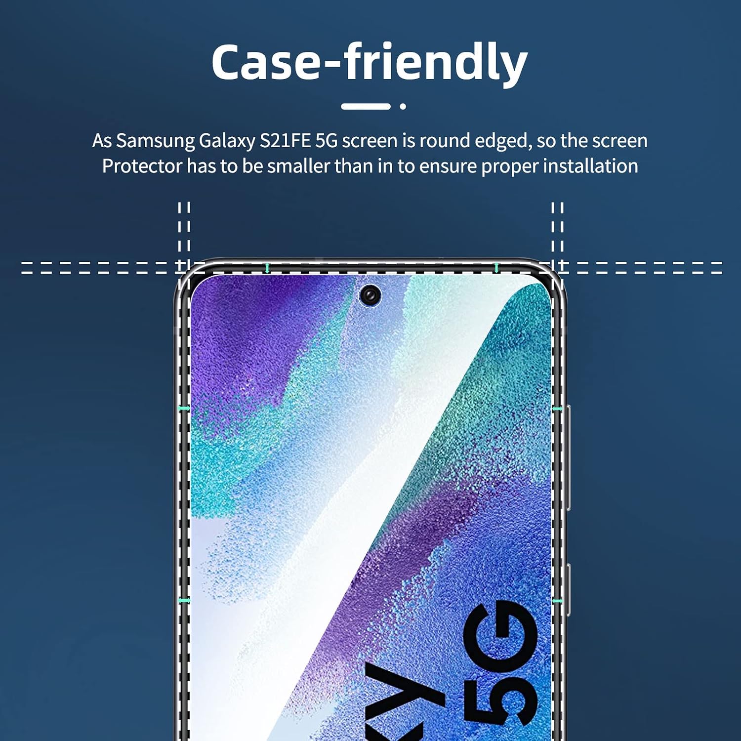 NEW'C for Samsung Galaxy S24 5G Screen Protector Tempered Glass HD Clear