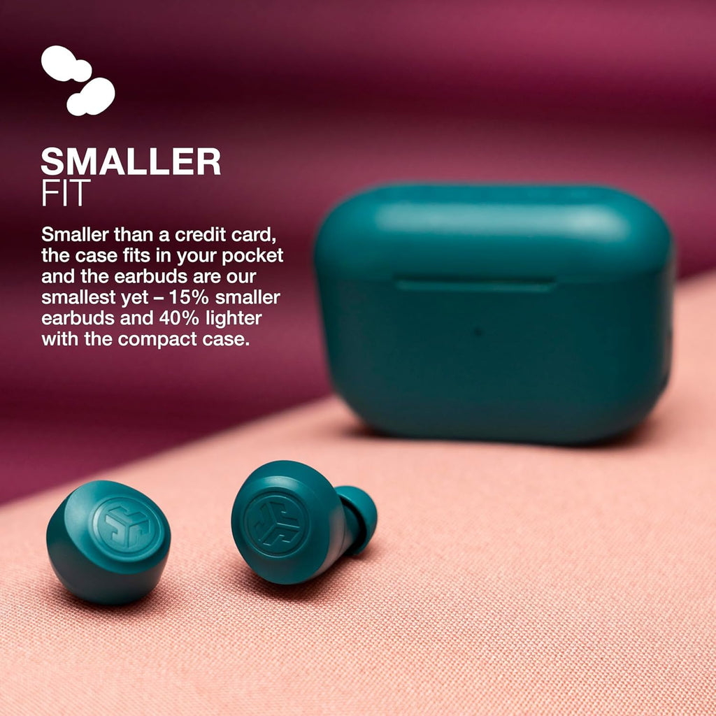 JLab Go Air Pop+ True Wireless Earbuds, in Ear Headphones, Bluetooth Earphones, 35H Playtime Ear Buds, Bluetooth Earbuds with Microphone, USB-C Charging Case, Dual Connect, EQ3 Sound, Black