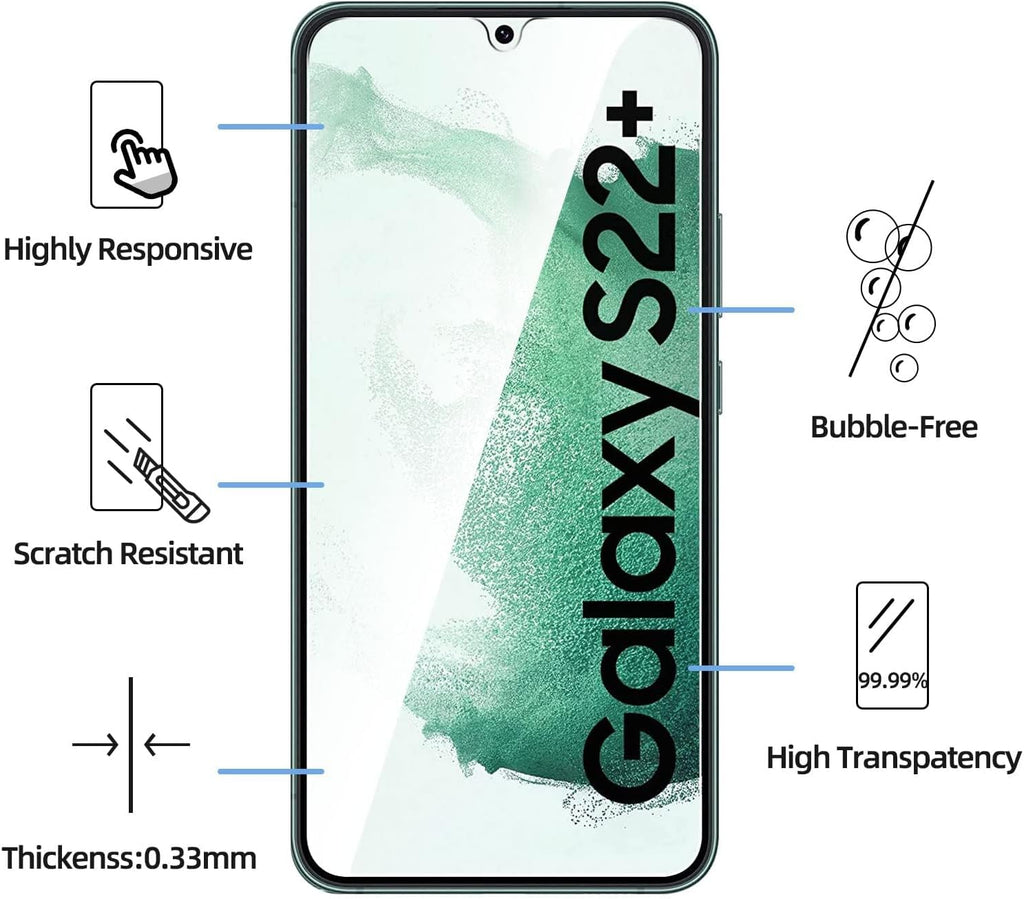NEW'C for Samsung Galaxy S24 5G Screen Protector Tempered Glass HD Clear