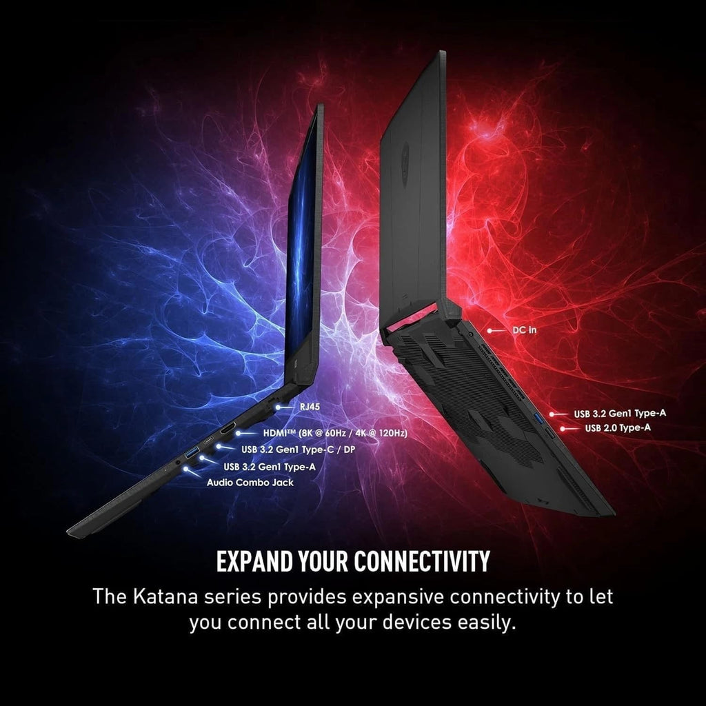 MSI Katana 15HX Gaming Laptop, NVIDIA GeForce RTX 5070 8GB GDDR7, 14th Gen Intel Core i7-14650HX, 15.6" 165Hz 2.5K QHD (2560x1440) Screen, 32 GB DDR5 RAM, 2 TB SSD, RGB KB, Copilot AI, Win 11 Pro