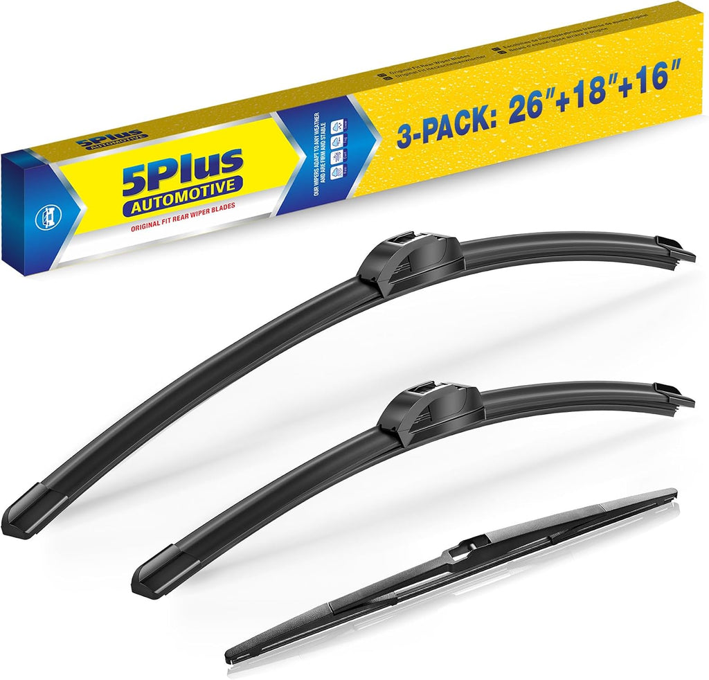5 PLUS Custom-Fit Wipers fits Toyota Prius 2004-2009 Windshield Wipers