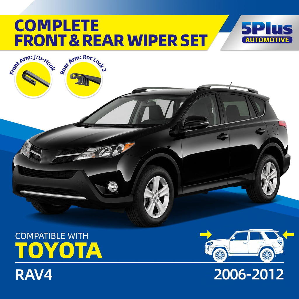 5 PLUS Custom-Fit Wipers fits Toyota Prius 2004-2009 Windshield Wipers
