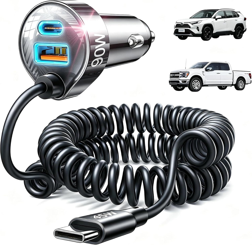 LISEN 90W USB C Car Charger for iPhone 17/16/15 Series
