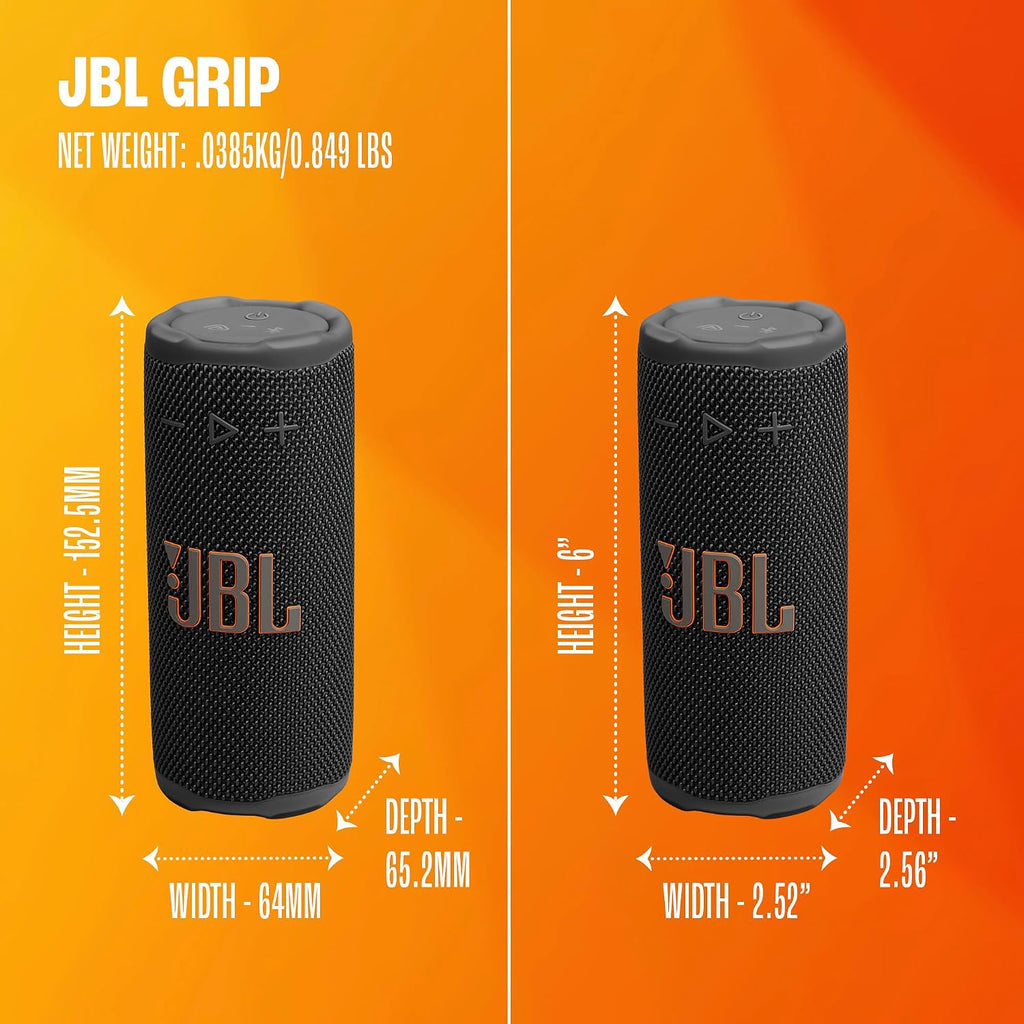 JBL Grip Portable Bluetooth Speaker, Waterproof, Ambient Light - Pink