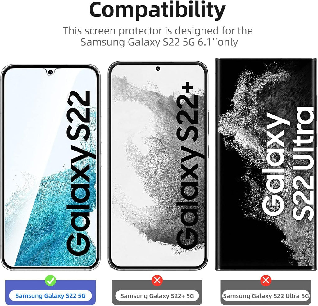 NEW'C for Samsung Galaxy S24 5G Screen Protector Tempered Glass HD Clear