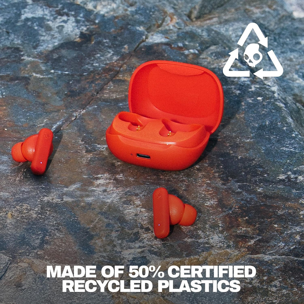 Skullcandy Smokin’ Buds Wireless Noise Isolating Earbuds - Flame