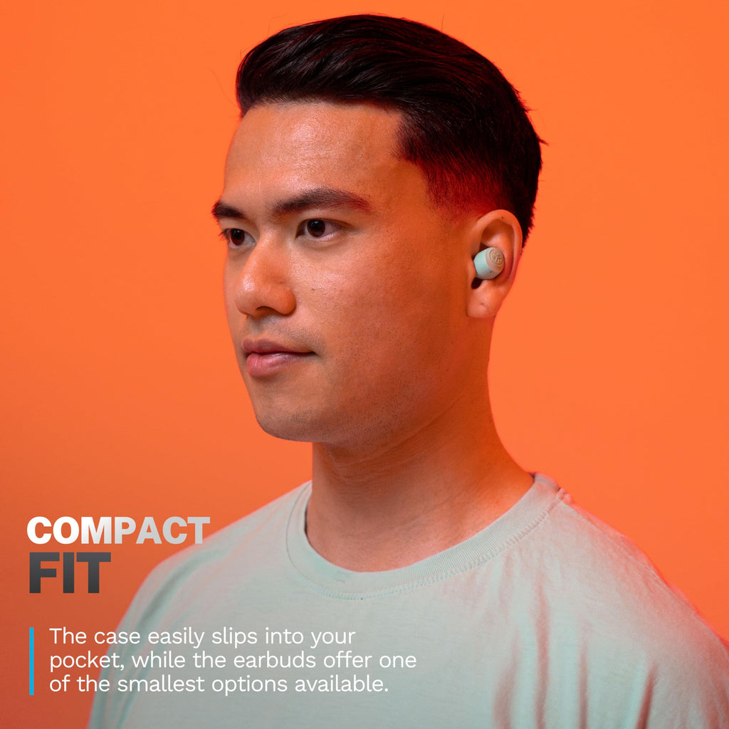 JLab Go Air Pop+ True Wireless Earbuds, in Ear Headphones, Bluetooth Earphones, 35H Playtime Ear Buds, Bluetooth Earbuds with Microphone, USB-C Charging Case, Dual Connect, EQ3 Sound, Black