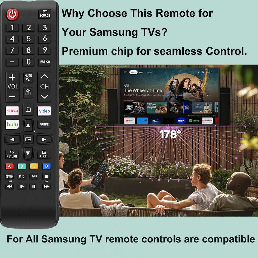 EONCHARM Universal Remote Control for All Samsung TV Compatible with All Samsung LCD LED HDTV 3D Smart TVs Models