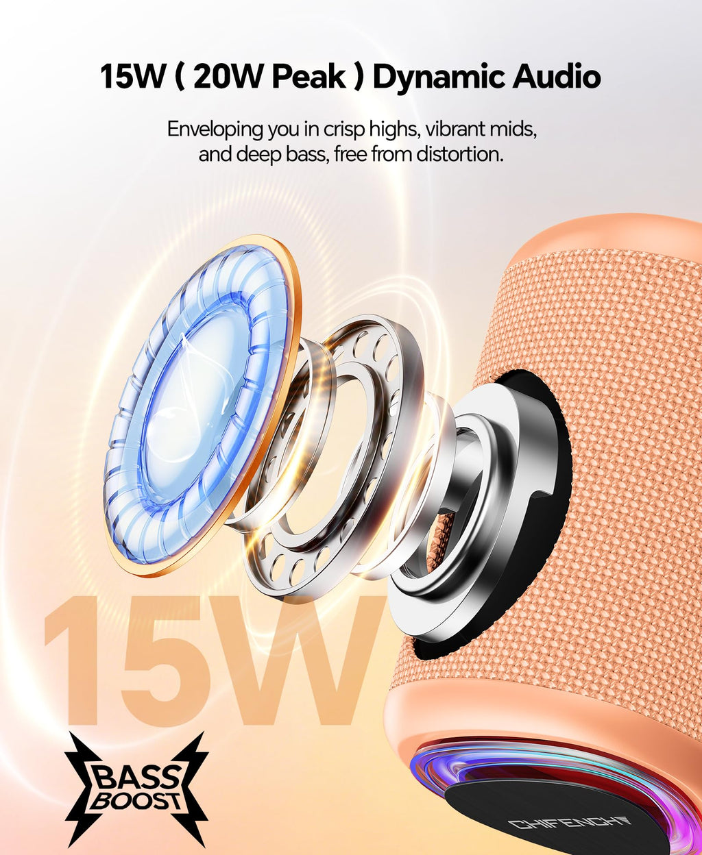 Portable Bluetooth Speaker Beach Essentials: IPX5 Waterproof for Outdoor
