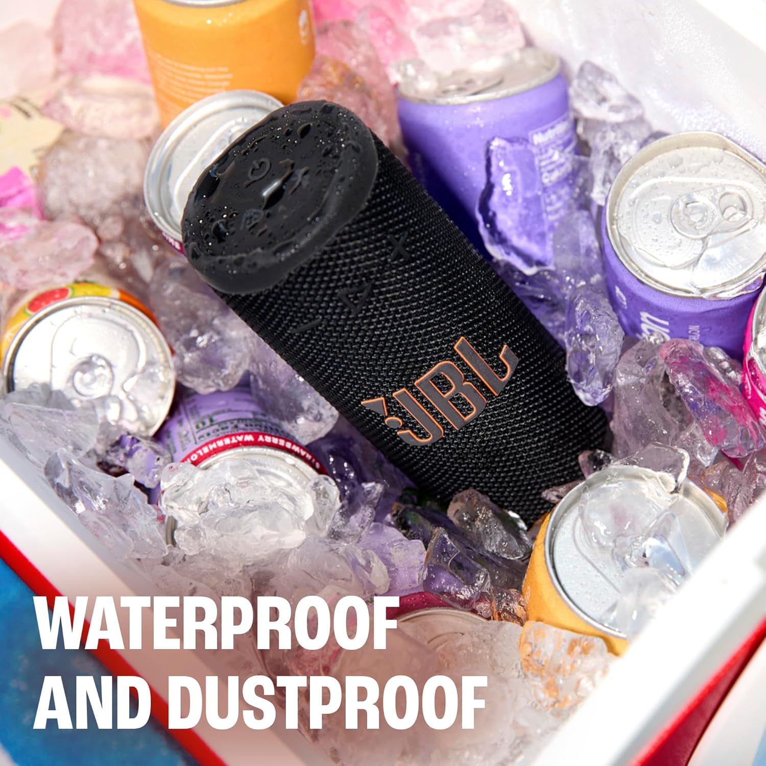 JBL Grip Portable Bluetooth Speaker, Waterproof, Ambient Light - Pink