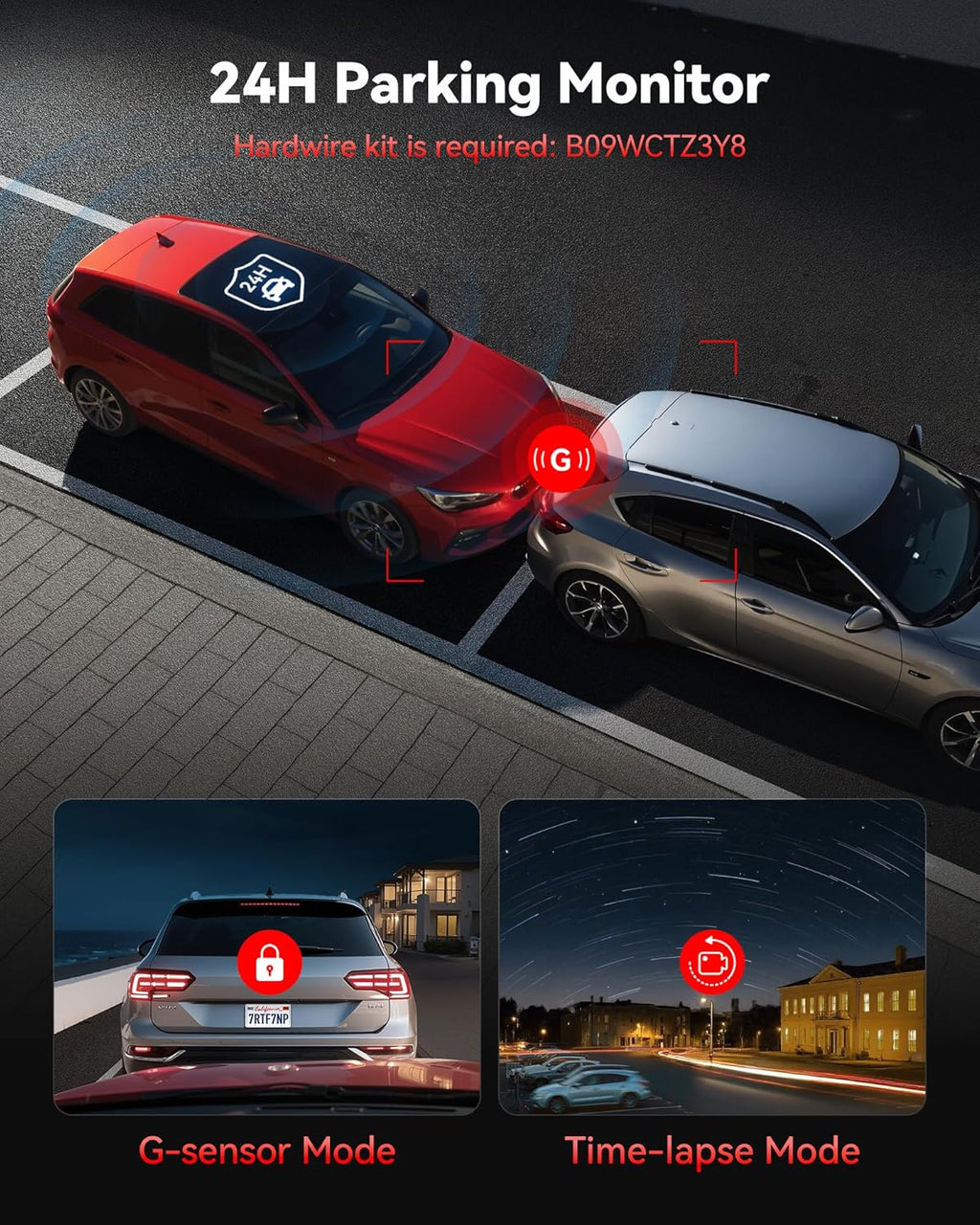 REDTIGER F7NP 4K Dash Cam Front Rear, STARVIS 2 Sensor, Free Card Included