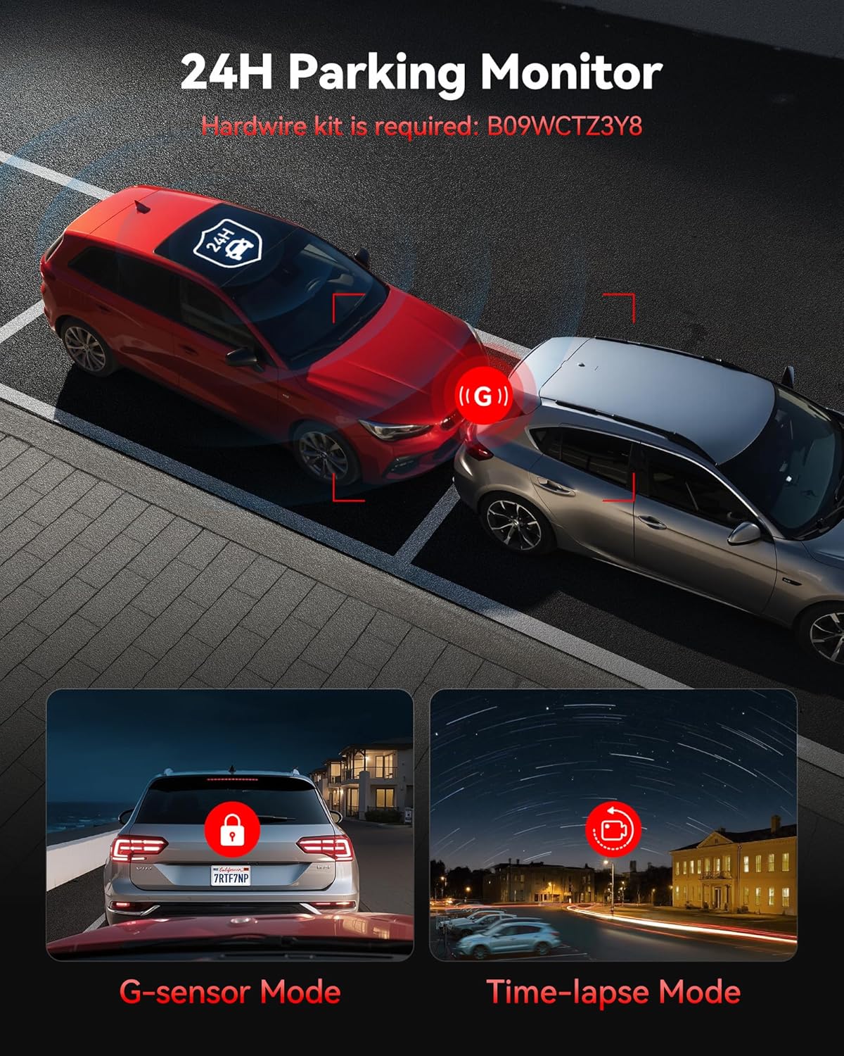 REDTIGER F7NP 4K Dash Cam Front Rear, STARVIS 2 Sensor, Free Card Included