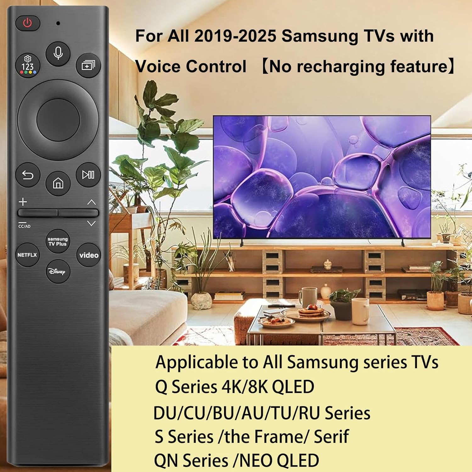 EONCHARM Universal Remote Control for All Samsung TV Compatible with All Samsung LCD LED HDTV 3D Smart TVs Models