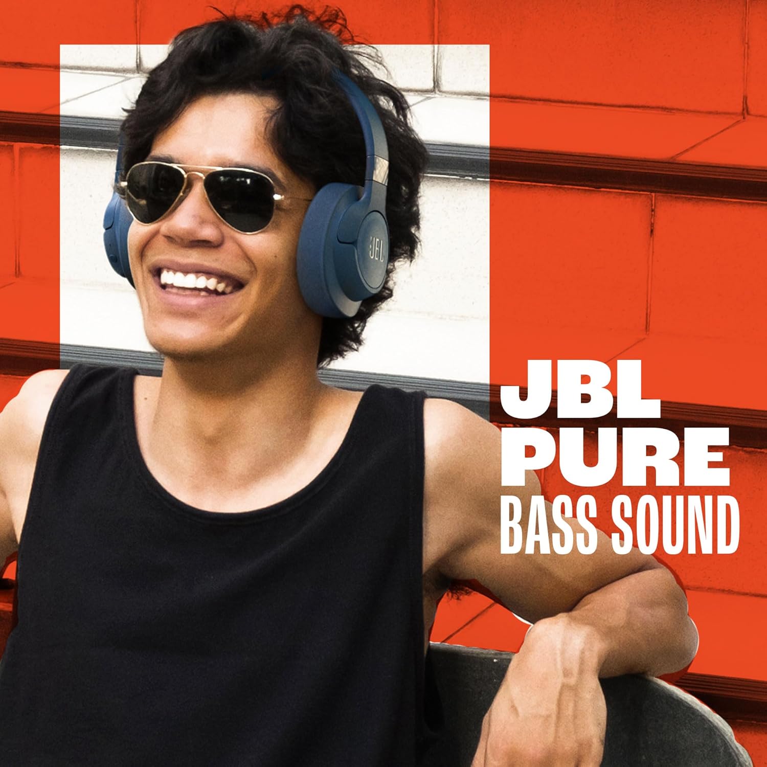 JBL Tune 720BT - Wireless Over-Ear Headphones - Blue