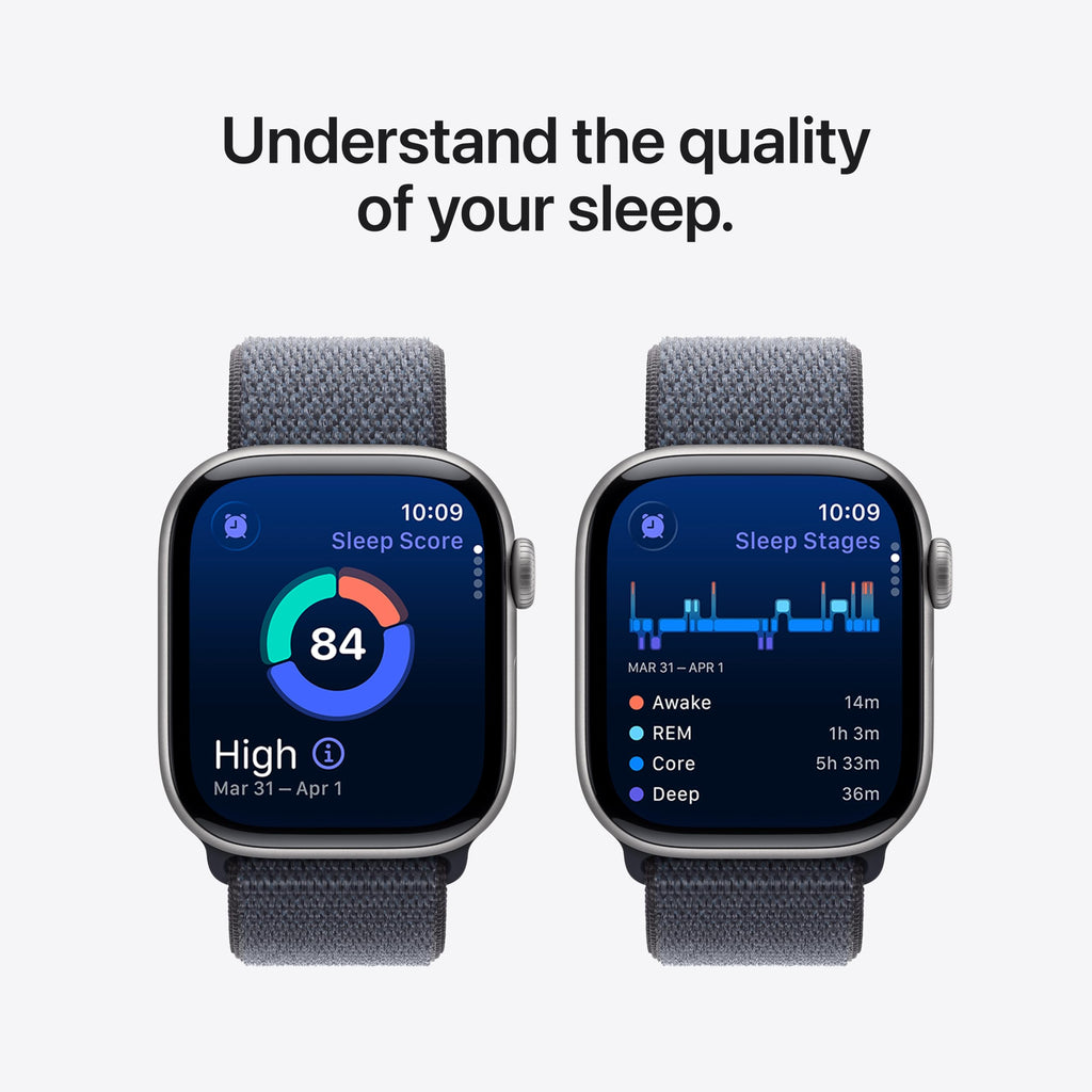 Apple Watch Series 11 [GPS 46mm] Smartwatch with Jet Black Aluminum Case with Black Sport Band - M/L. Sleep Score, Fitness Tracker, Health Monitoring, Always-On Display, Water Resistant