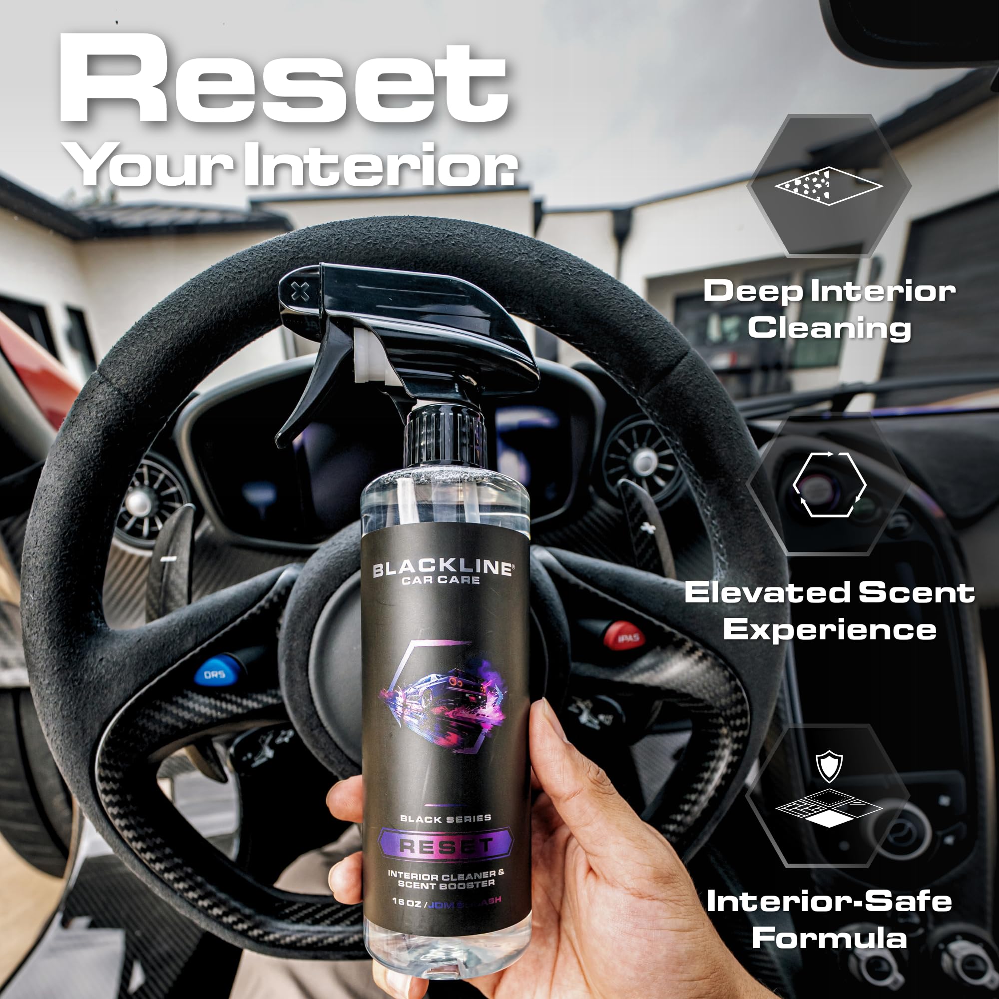 Blackline Reset Interior Car Cleaner & Deodorizer Spray - Wild Cherry