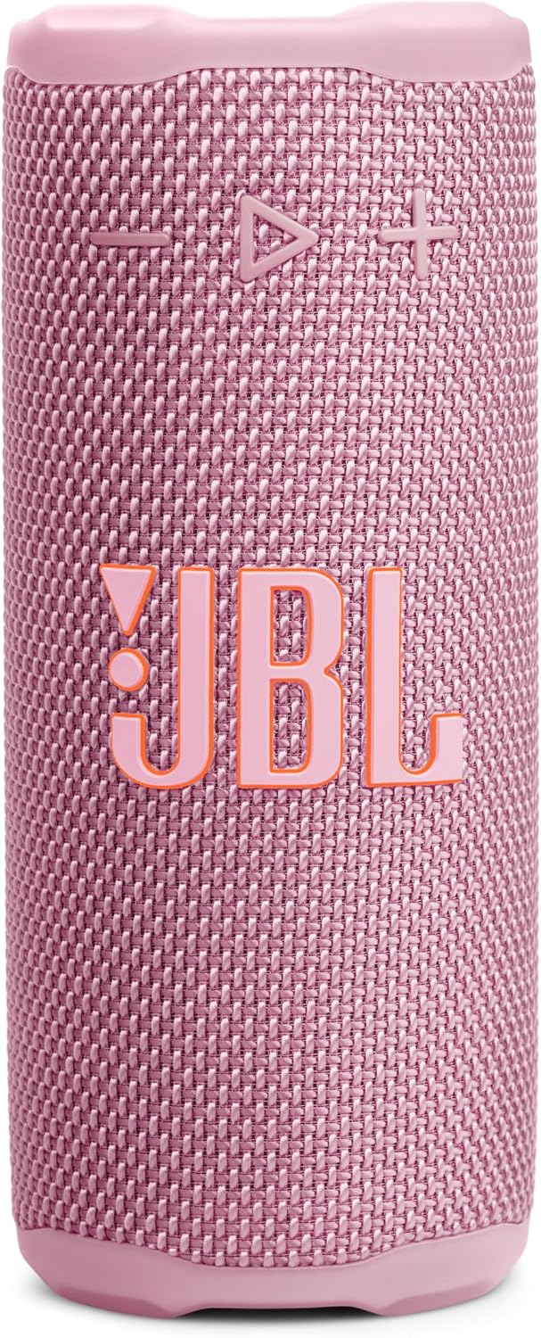 JBL Grip Portable Bluetooth Speaker, Waterproof, Ambient Light - Pink