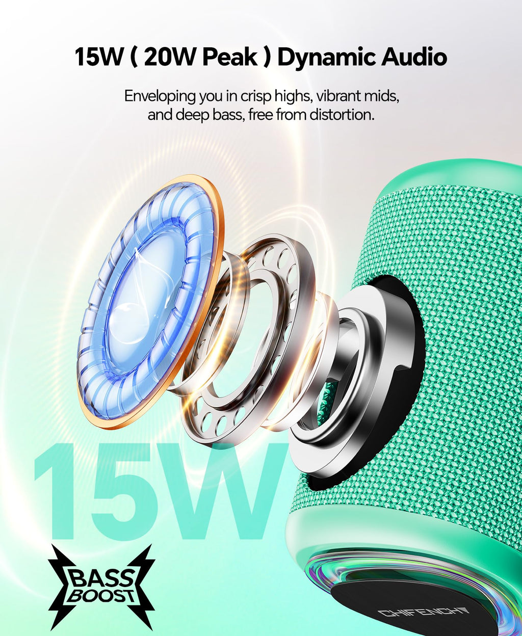 Portable Bluetooth Speaker Beach Essentials: IPX5 Waterproof for Outdoor