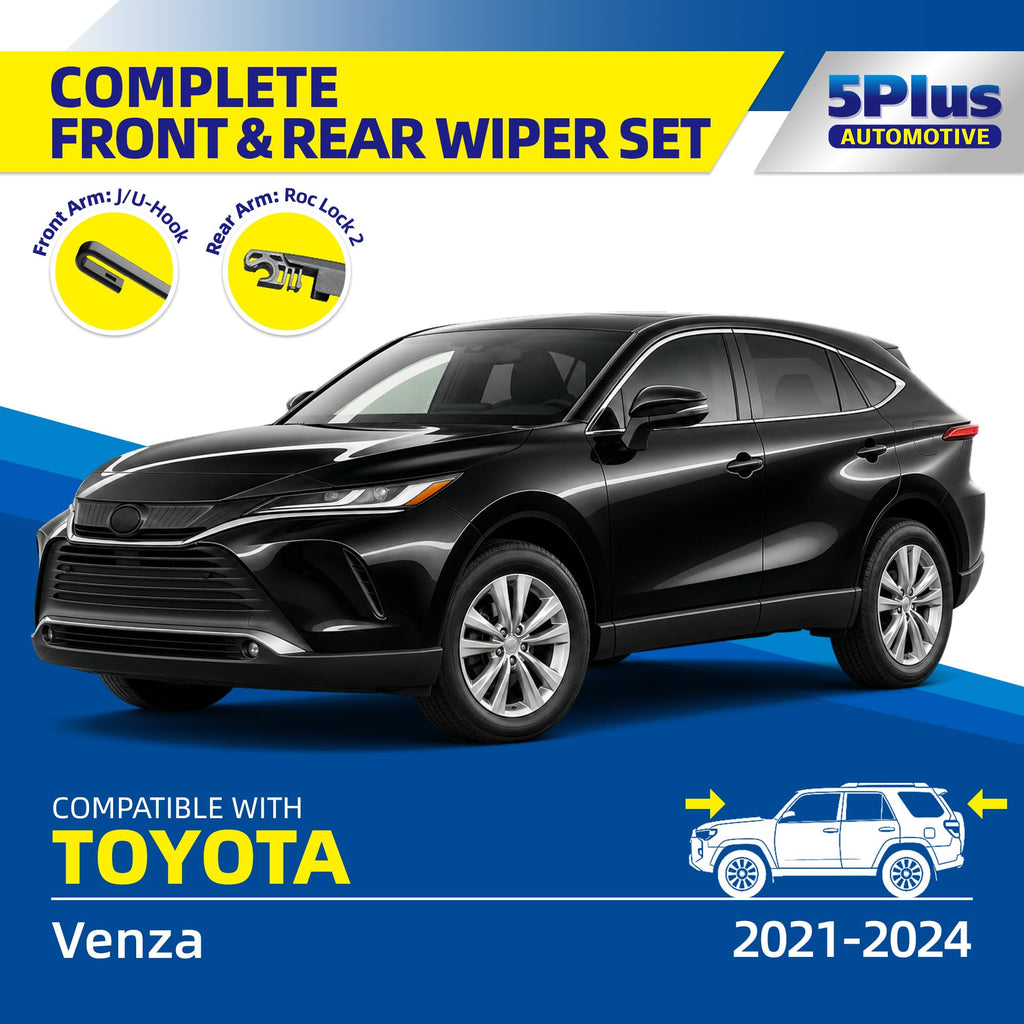 5 PLUS Custom-Fit Wipers fits Toyota Prius 2004-2009 Windshield Wipers