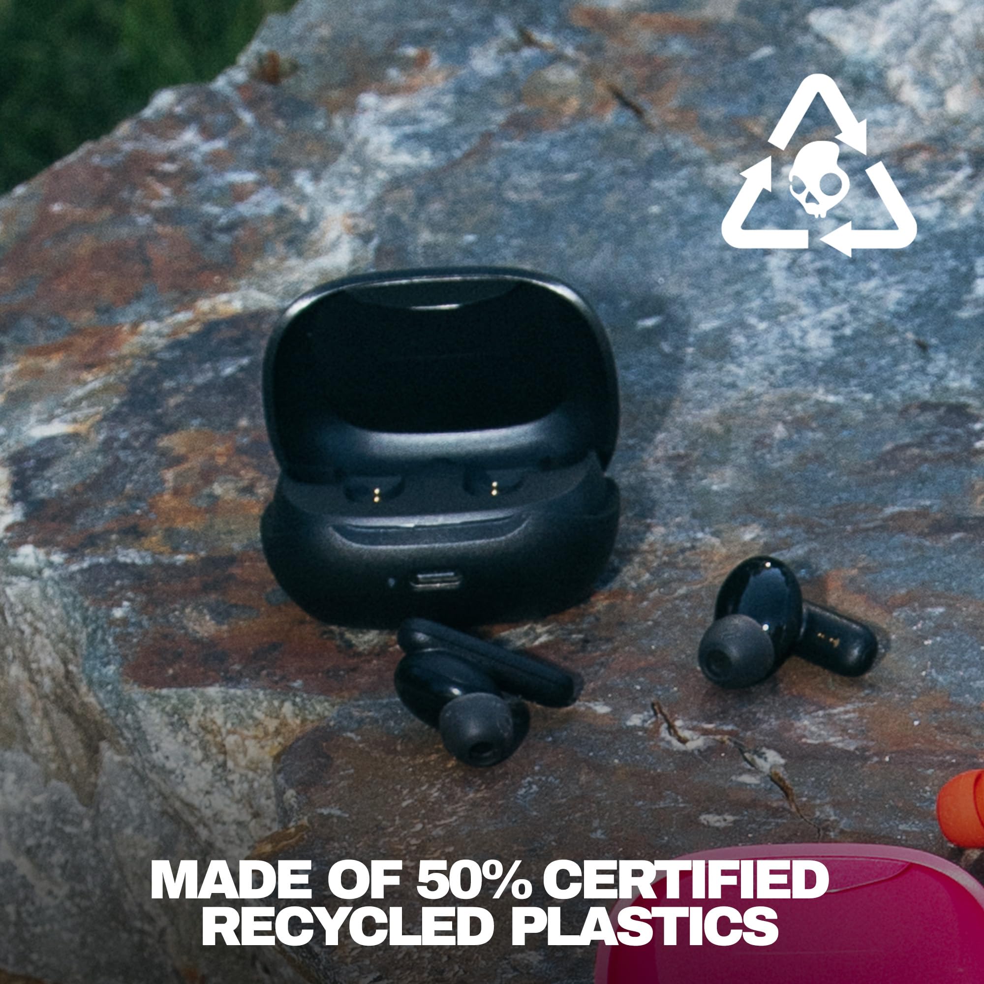 Skullcandy Smokin’ Buds Wireless Noise Isolating Earbuds - Flame