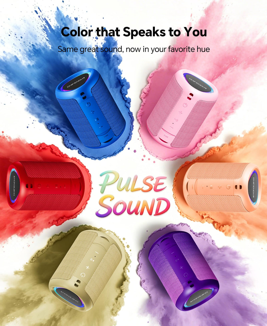 Portable Bluetooth Speaker Beach Essentials: IPX5 Waterproof for Outdoor