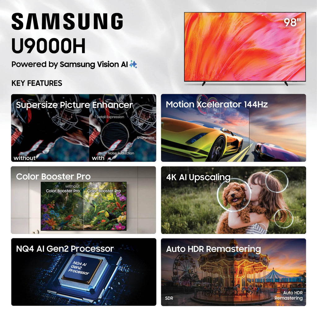 Samsung 65-Inch Class U8000H Series Crystal UHD, 4K, Smart TV, 2026 Model