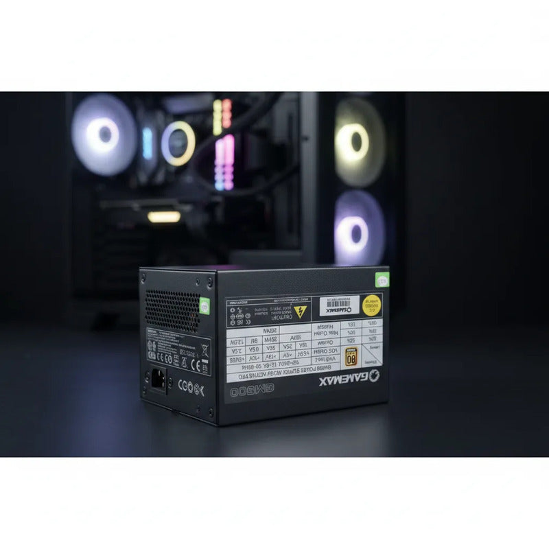 Fonte De Alimentação Para Pc Gamemax Gm-500 500w Preta Preto