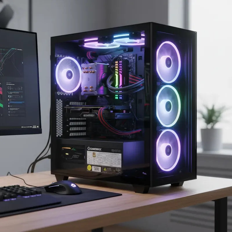 Fonte De Alimentação Para Pc Gamemax Gm-500 500w Preta Preto