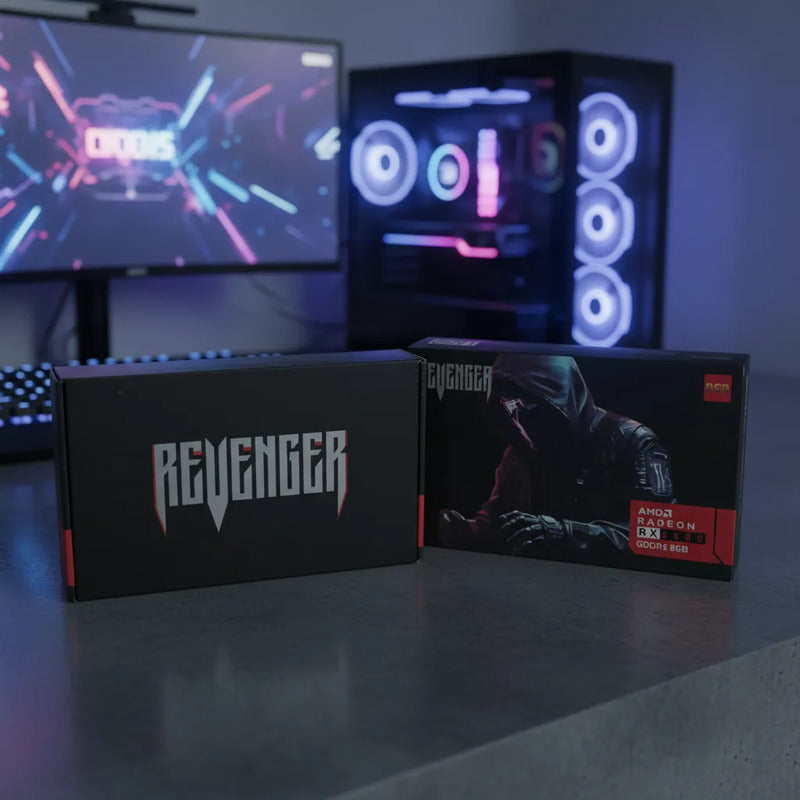 Placa De Vídeo Revenger Amd Radeon Rx 6600 8gb Gddr6 Pcie 4.