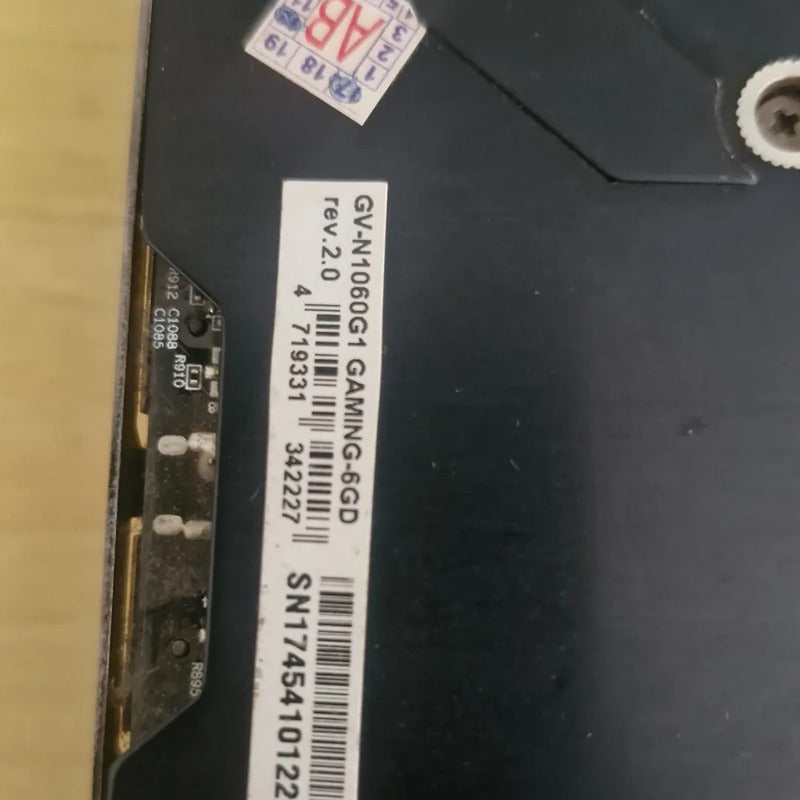 Placa De Vídeo Gigabyte Nvidia Geforce Gtx 1060 6gb Oc Gddr5