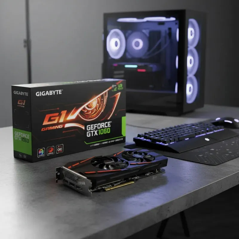 Placa De Vídeo Gigabyte Nvidia Geforce Gtx 1060 6gb Oc Gddr5